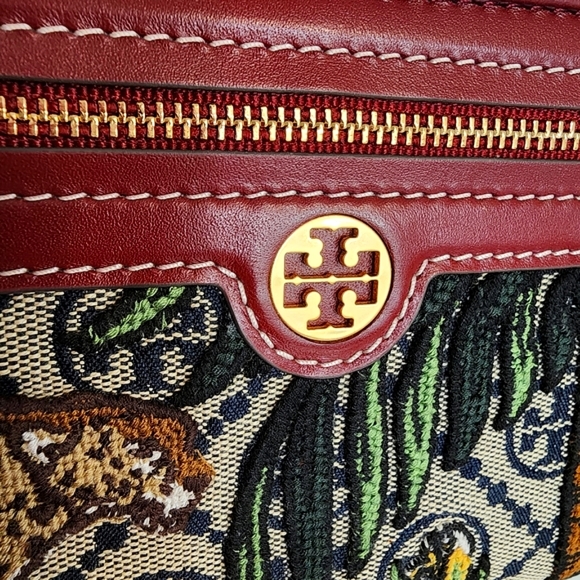 Tory Burch T Monogram Jacquard Embroidered Continental Wallet - Picture 3 of 15